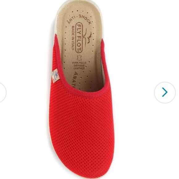 Ladies Red  FlyFlot Wide Fit Clogs size 39 US 8 - Picture 4 of 16